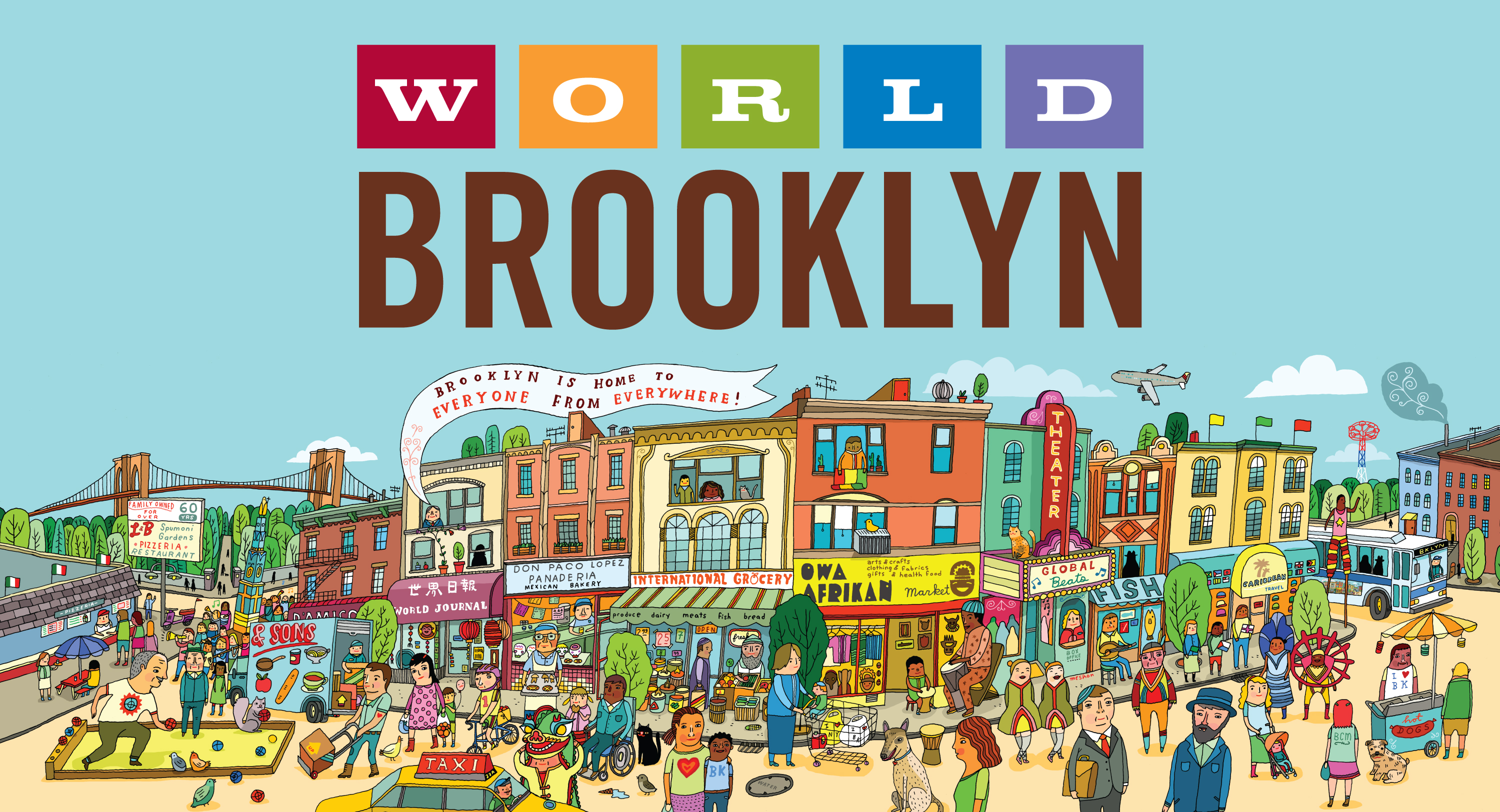 World Brooklyn signature illustration by Aaron Meshon