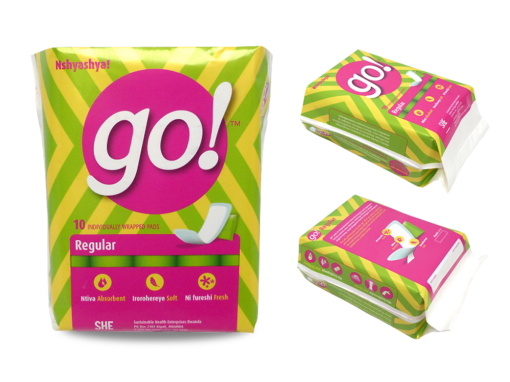 Flexible packaging comps for go! sanitary pads