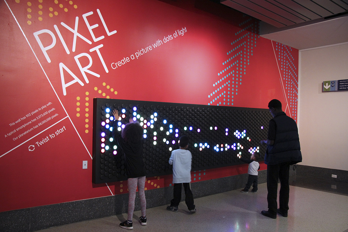 Liberty Science Pixel Art Exhibition