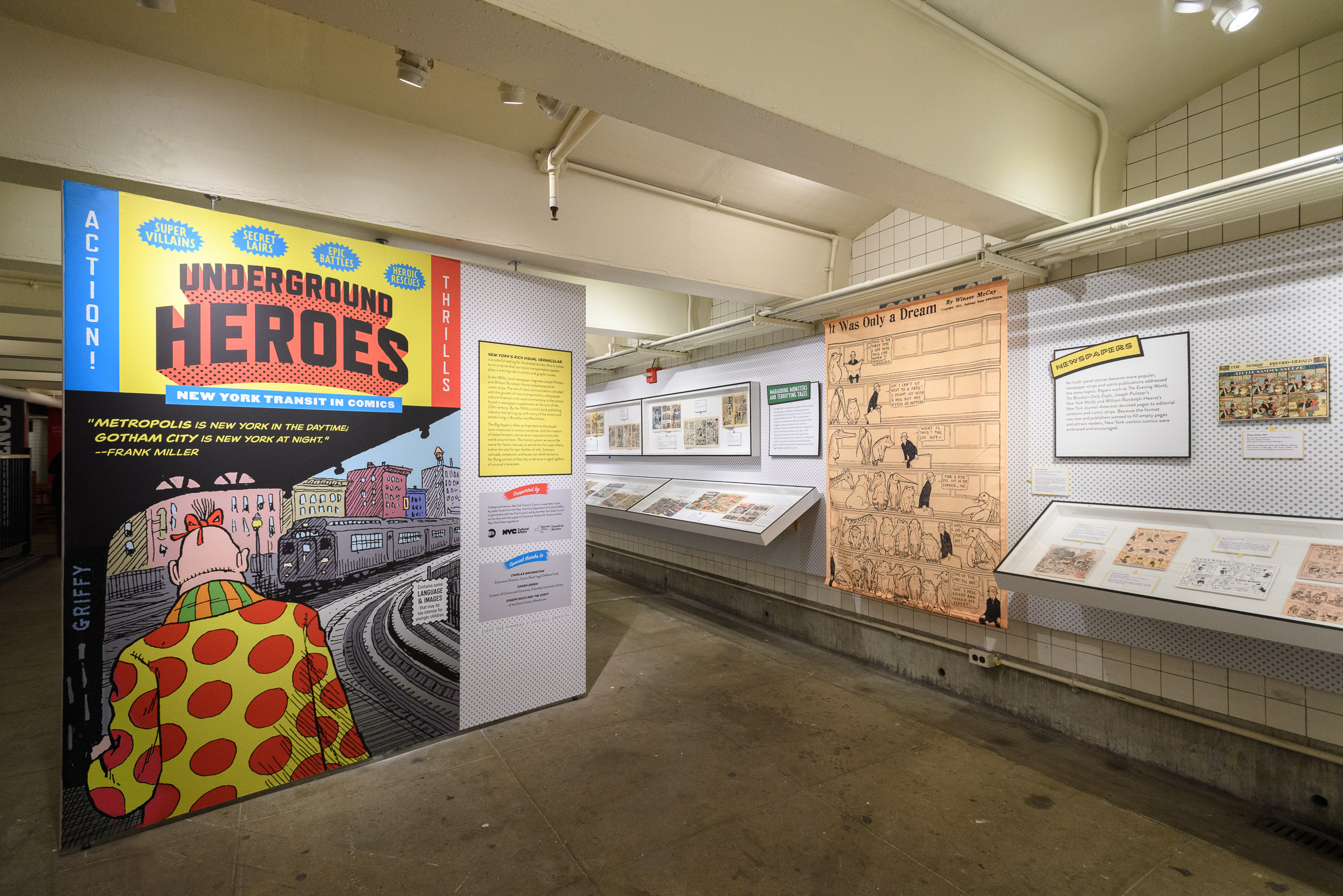 Underground Heroes Exhibition at the New York Transit Museum