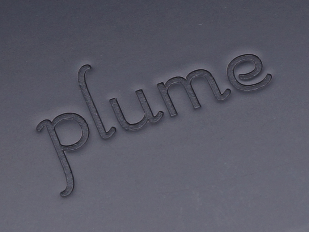 Plume Logo Etched into Lacquered Box